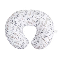 Boppy Original Nursing Pillow with a floral design, providing ergonomic support for breastfeeding and bottle-feeding.