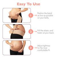 AZMED Maternity Belly Band for Pregnancy Support, Adjustable