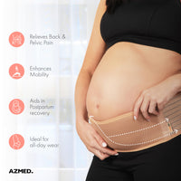 AZMED Maternity Belly Band for Pregnancy Support, Adjustable