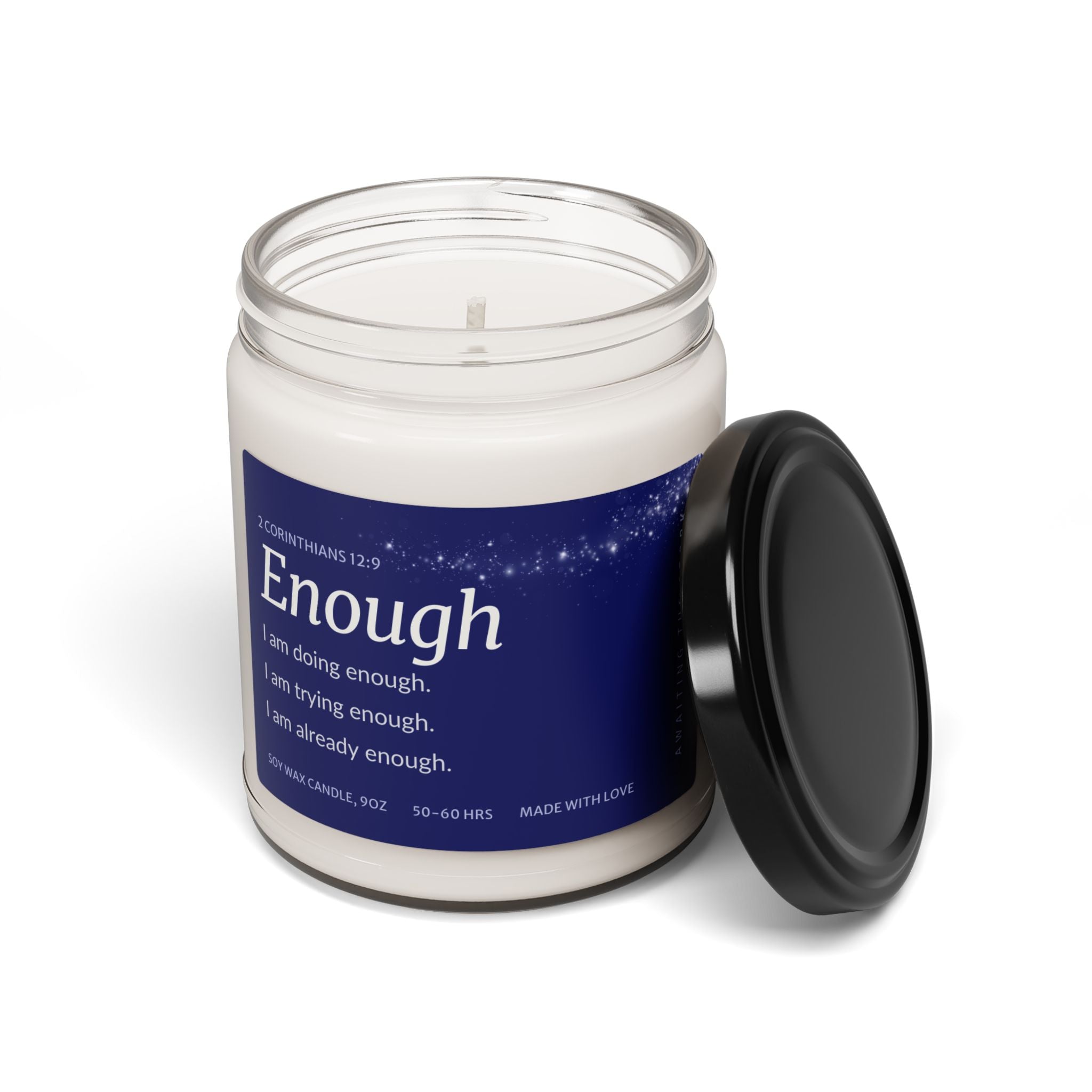 Fertility Affirmation Candle for TTC – Enough Soy Candle