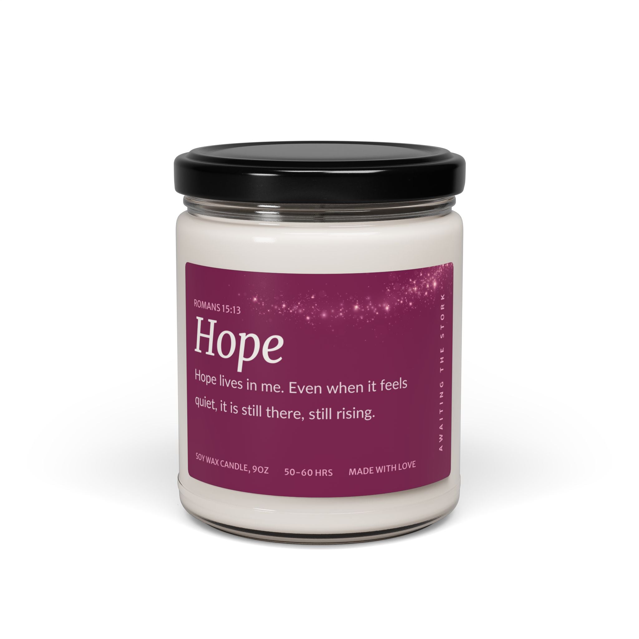Fertility Affirmation Candle for TTC – Hope Soy Candle