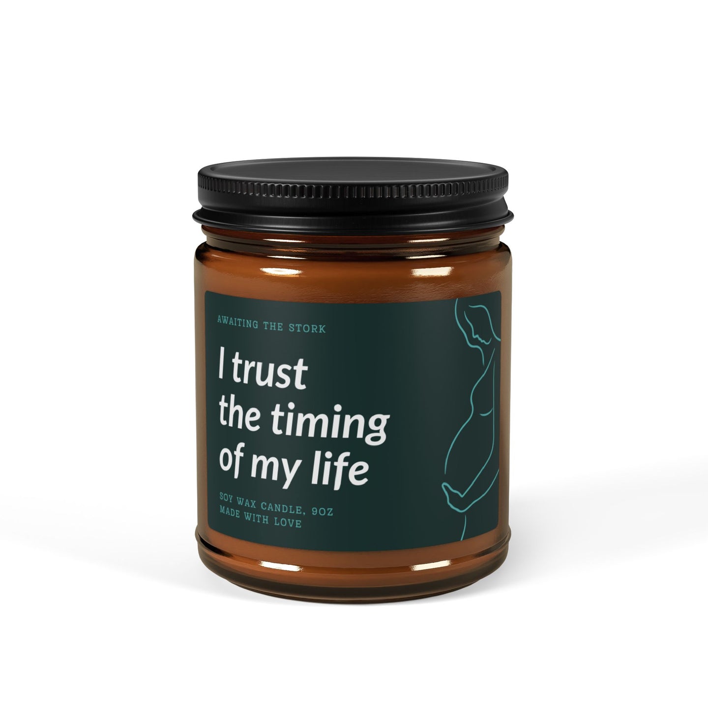Soy Candle, Fertility Affirmation Candle, Trust the Timing of Life, Meditation Candle, Relaxation Candle, Self-Care Candle, Scented Candle