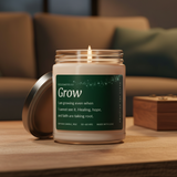 Fertility Affirmation Candle for TTC – Grow Soy Candle