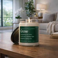 Fertility Affirmation Candle for TTC – Grow Soy Candle