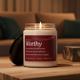 Fertility Affirmation Candle for TTC – Worthy Soy Candle