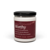 Fertility Affirmation Candle for TTC – Worthy Soy Candle