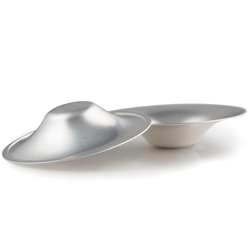 Livella silver nursing cups for sore nipples and breastfeeding comfort