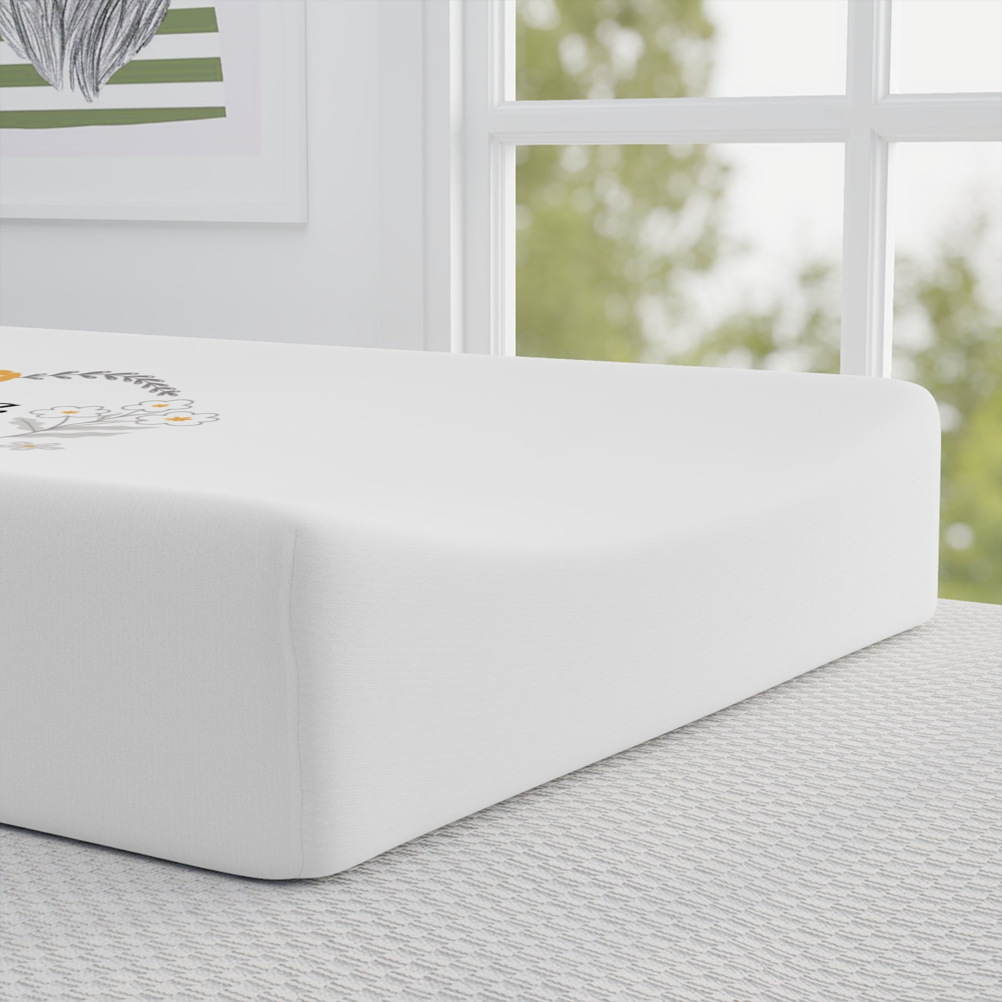 Baby Changing Pad Cover - Learning, Loving, Becoming