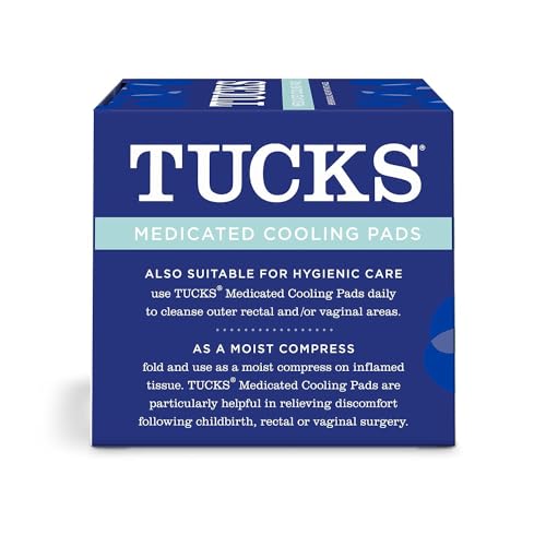 TUCKS Witch Hazel Cooling Pads for Postpartum and Hemorrhoid Relief