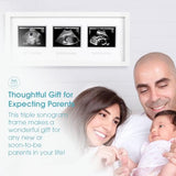 Trimester sonogram frame for pregnancy milestone keepsakes - Awaiting the Stork