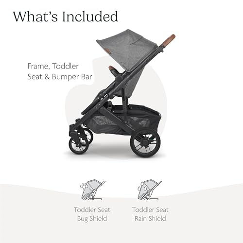 UPPAbaby Cruz V2 stroller with travel system and toddler seat - Awaiting the Stork