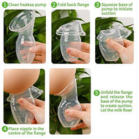 Haakaa silicone manual breast pump 4oz/100ml clear - Awaiting the Stork