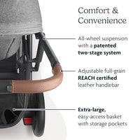 UPPAbaby Cruz V2 stroller with travel system and toddler seat - Awaiting the Stork