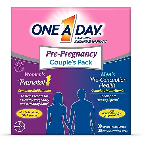 One A Day men's & women's pre-pregnancy couple's pack multivitamin