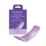 Lansinoh hot and cold postpartum therapy pads with packaging for soothing relief after childbirth.
