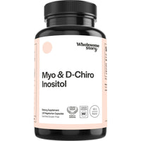 Inositol capsules for fertility: Wholesome Story Myo & D-Chiro Inositol bottle, 120 vegetarian capsules, 40:1 ratio