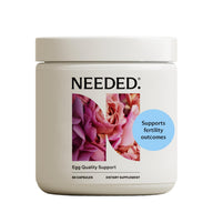 Egg Quality Supplement for Fertility by Needed, 60 capsules supporting fertility outcomes.