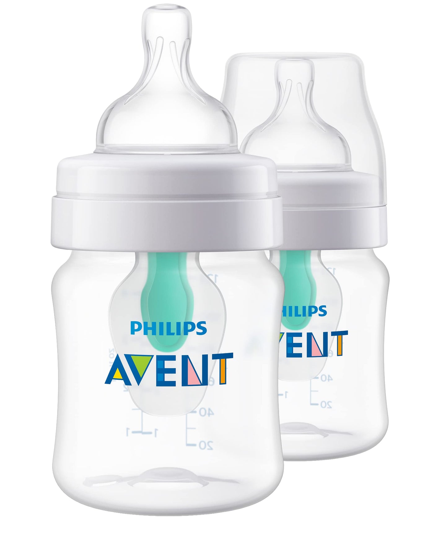 Philips AVENT anti-colic baby bottles, 4oz, 2pk