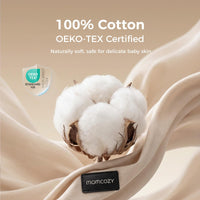 Momcozy PureHug carrier made from 100% cotton, OEKO-TEX certified
