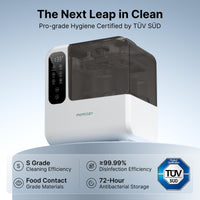 Momcozy D8 baby bottle washer and sterilizer with Momcozy's TÜV SÜD certification claims