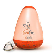White noise machine with night light designed for soothing baby sleep, featuring soft glow and easy controls.