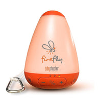 White noise machine with night light designed for soothing baby sleep, featuring soft glow and easy controls.