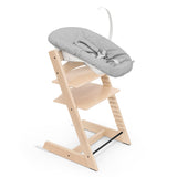 Baby high chair - Stokke Tripp Trapp with Newborn Set, ergonomic design, safely supports infants from day one.