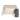 Newton Compact travel crib in Sand, set up, beside its grey backpack carry bag