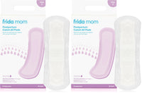 Frida Mom postpartum pads in packaging, designed for heavy absorbency and leak-proof protection during recovery.