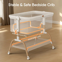 Stable and Safe Bedside Bassinet – BabyBond 3-in-1 Baby Bassinet Sleeper providing comfort for newborns.