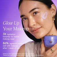 Pregnancy safe face cream by TATCHA, promoting hydration and glow for makeup wear.