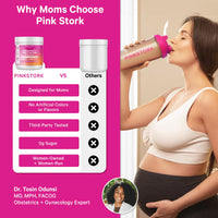 Comparison of Pink Stork Pregnancy Protein Powder benefits for moms, highlighting nutrition for pregnancy and postpartum.