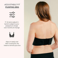 Hands-Free Pumping Bra by Simple Wishes with adjustable fit for postpartum comfort and flexibility.