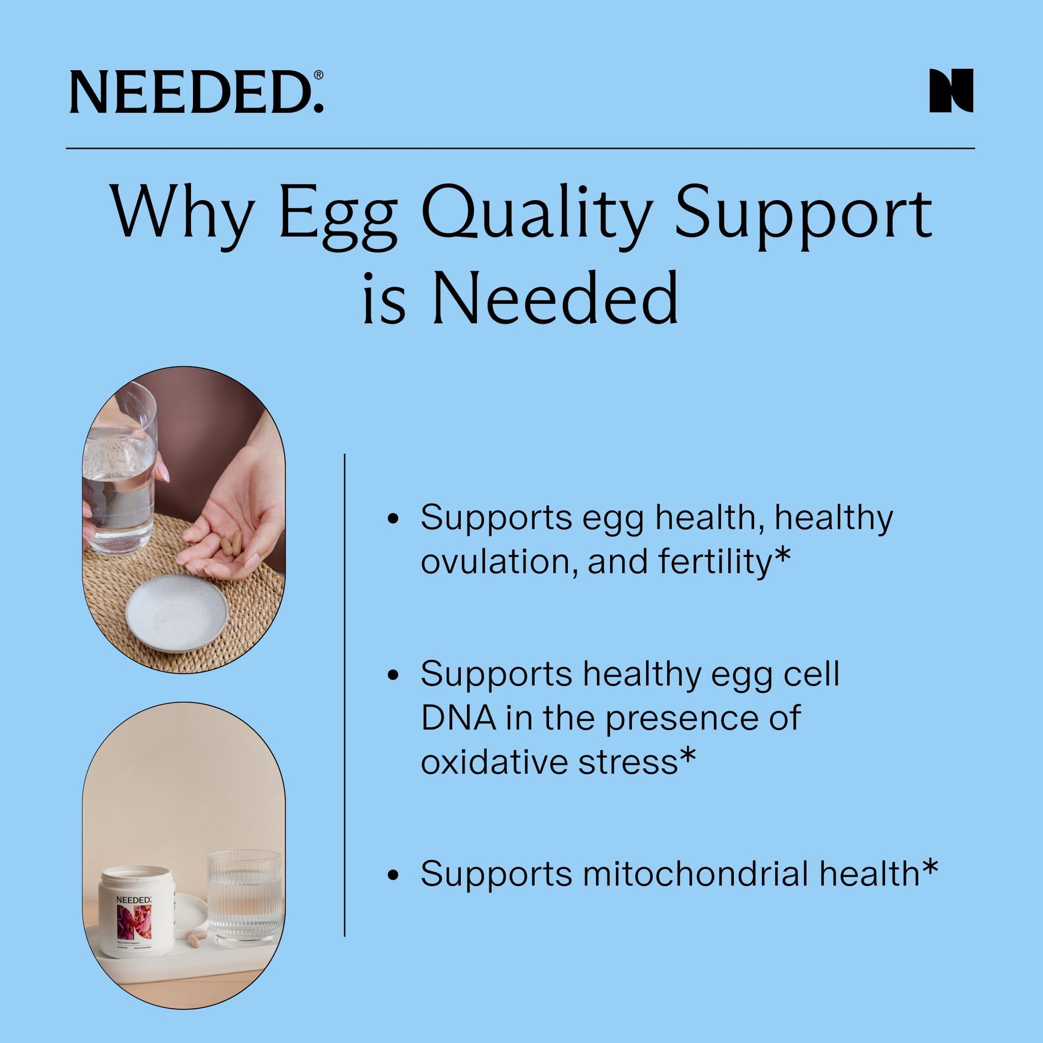 Why Egg Quality Support is Needed with egg quality supplement for fertility benefits.