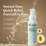 Glamommy postpartum recovery kit cooling spray offering instant ease, quick relief, drug-free, fragrance-free, and alcohol-free.