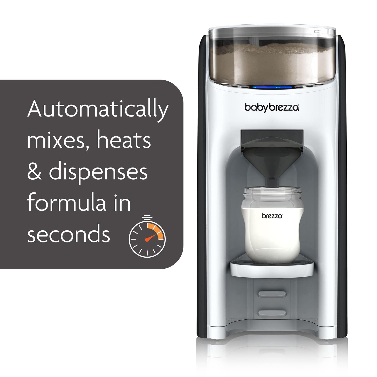 Automatic Formula Dispenser for Newborns — Baby Brezza Pro Advanced mixes, heats, and dispenses formula in seconds.