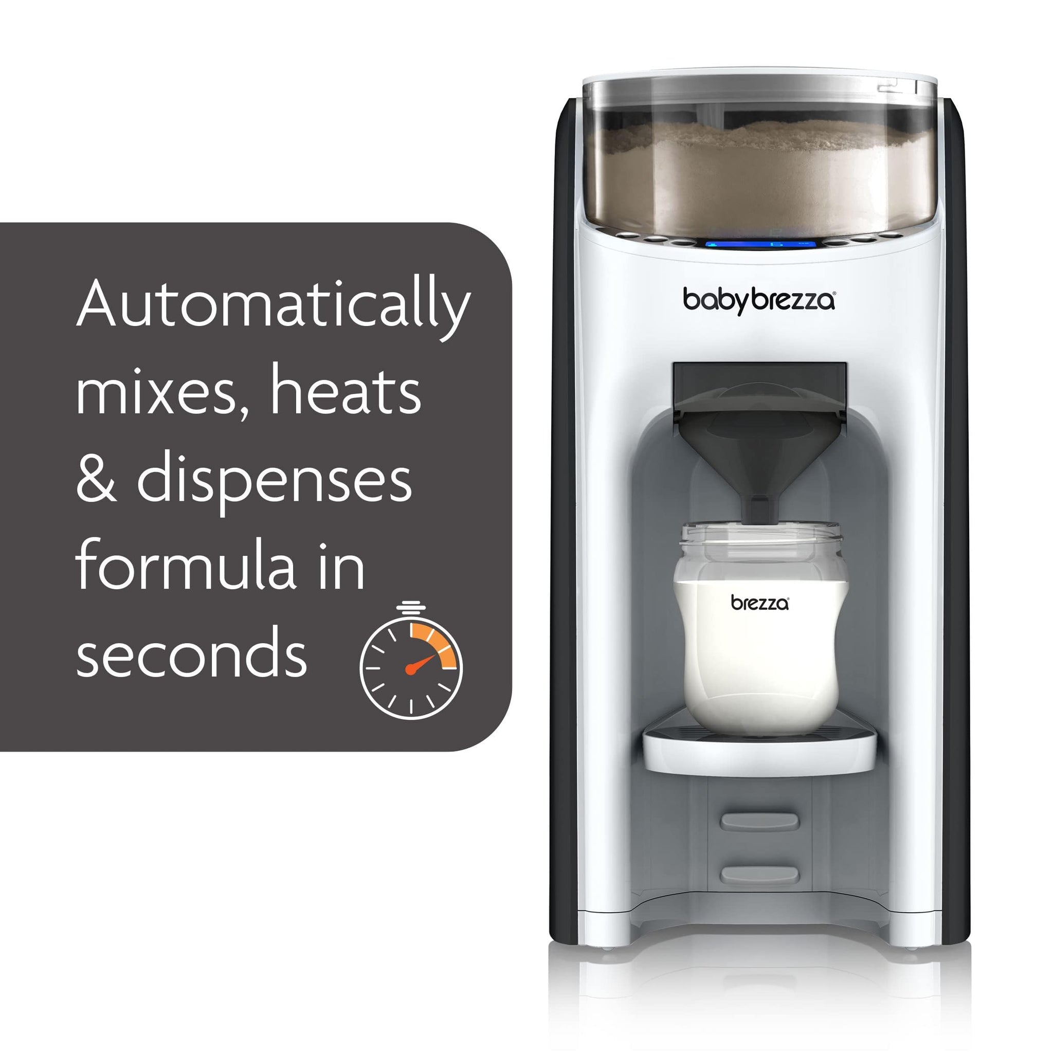 Automatic Formula Dispenser for Newborns — Baby Brezza Pro Advanced mixes, heats, and dispenses formula in seconds.