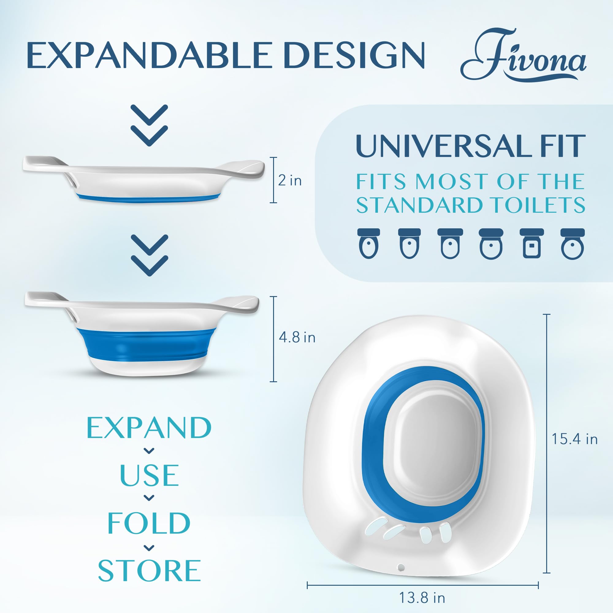 Sitz Bath for Postpartum Care - Fivona Foldable Bath
