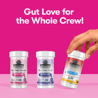 Probiotics for fertility by Garden of Life, featuring Once Daily Women's, Men's, and Organic Kick+ probiotics.