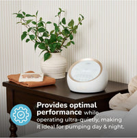 Spectra Synergy Gold dual motor breast pump on a bedside table