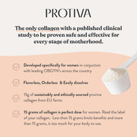 Protiva Thrive collagen powder 16oz unflavored peptides safe for pregnancy and breastfeeding - Awaiting the Stork