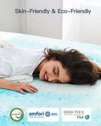 PERLECARE 3” Pregnancy Memory Foam Mattress Topper