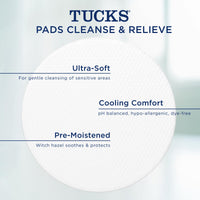 TUCKS Witch Hazel Cooling Pads for Postpartum and Hemorrhoid Relief