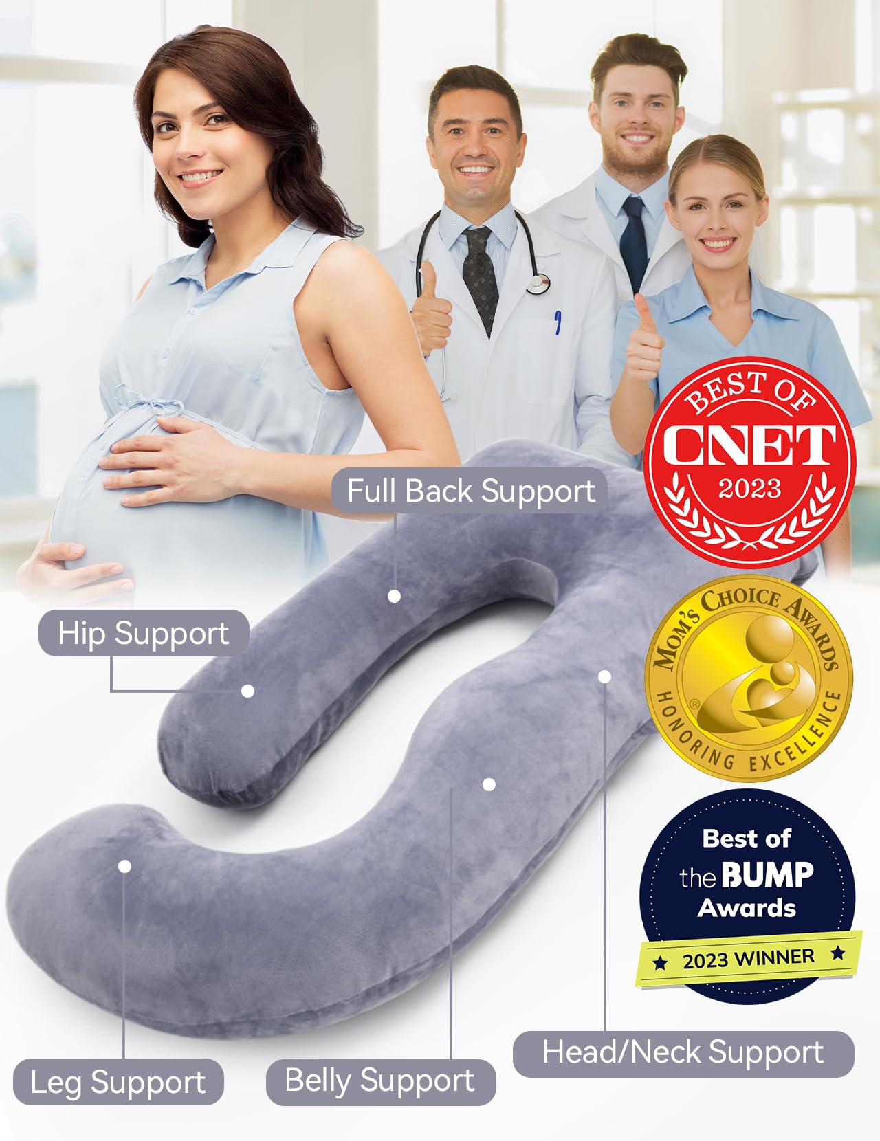 Momcozy Pregnancy Pillow - Thumbnail 5