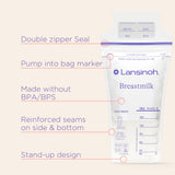 Lansinoh Breastmilk Storage Bags, 100 Ct