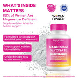 Magnesium Glycinate for Pregnancy – Pink Stork product details, 420 mg per serving, includes Vitamin D and BioPerine.