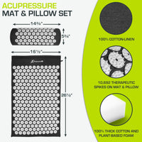 Acupressure Mat and Pillow – Stress Relief & Circulation for Fertility