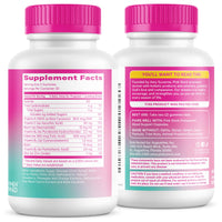 Postnatal vitamins for breastfeeding in gummy form by Pink Stork, showing nutritional facts and supplement details.