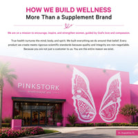 Pink Stork's pink headquarters building in St. Augustine, Florida