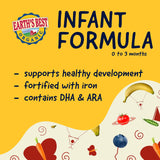 Earth's Best Organic Baby Formula with Iron, DHA & ARA, 21 oz